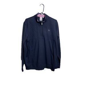 Puma Robert Palmer Cloudspun Quarter Zip Sweatshirt Sz L Blue Pink Preppy Golf